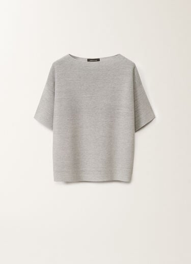 Fabiana Filippi Cotton and lurex sweater, rock grey GREY MAD265F097L2330000