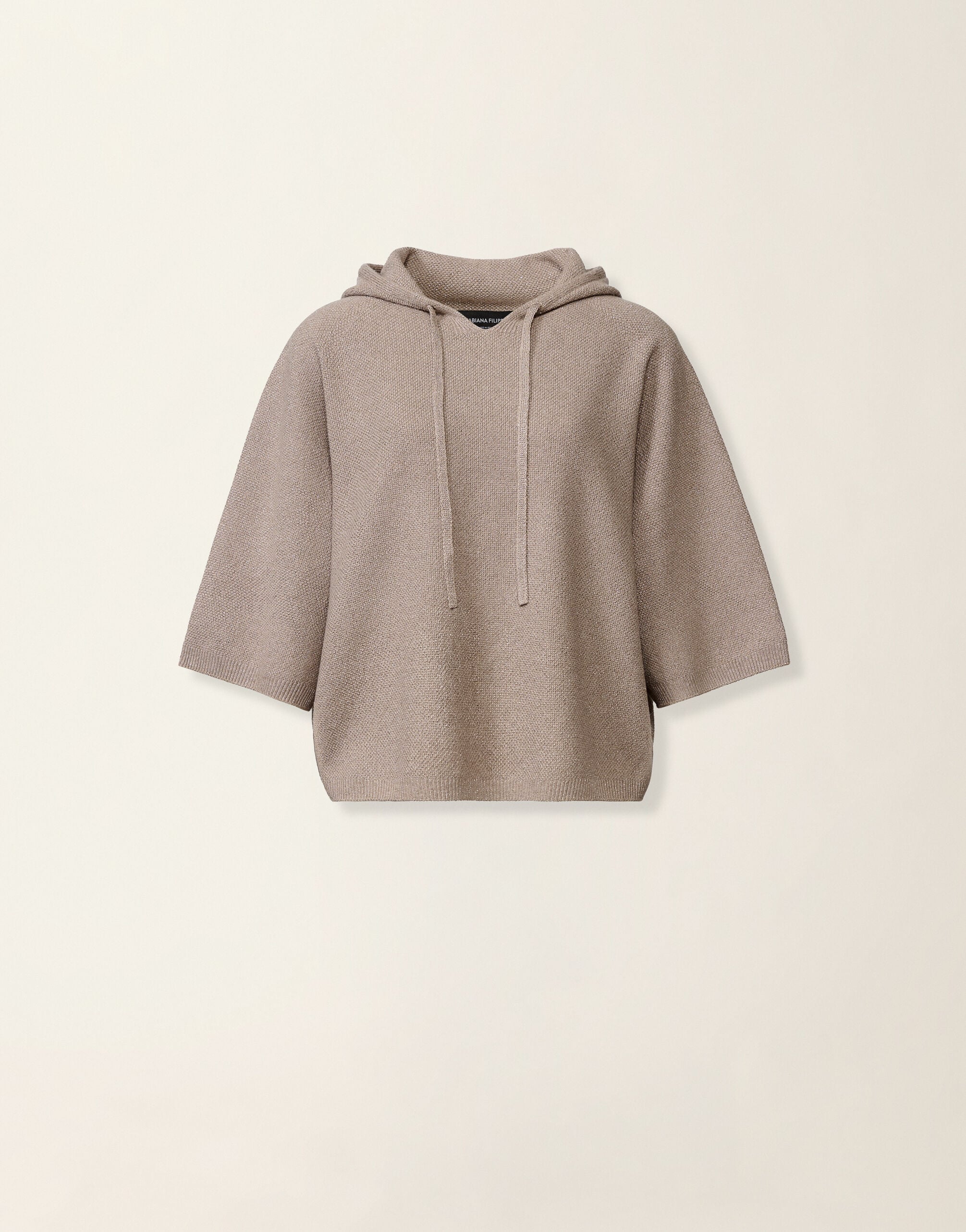 Pullover aus Platinum mit Lurex, mocha Fabiana Filippi Pullover aus Platinum mit Lurex, mocha Mocha MAD216F402M3330000