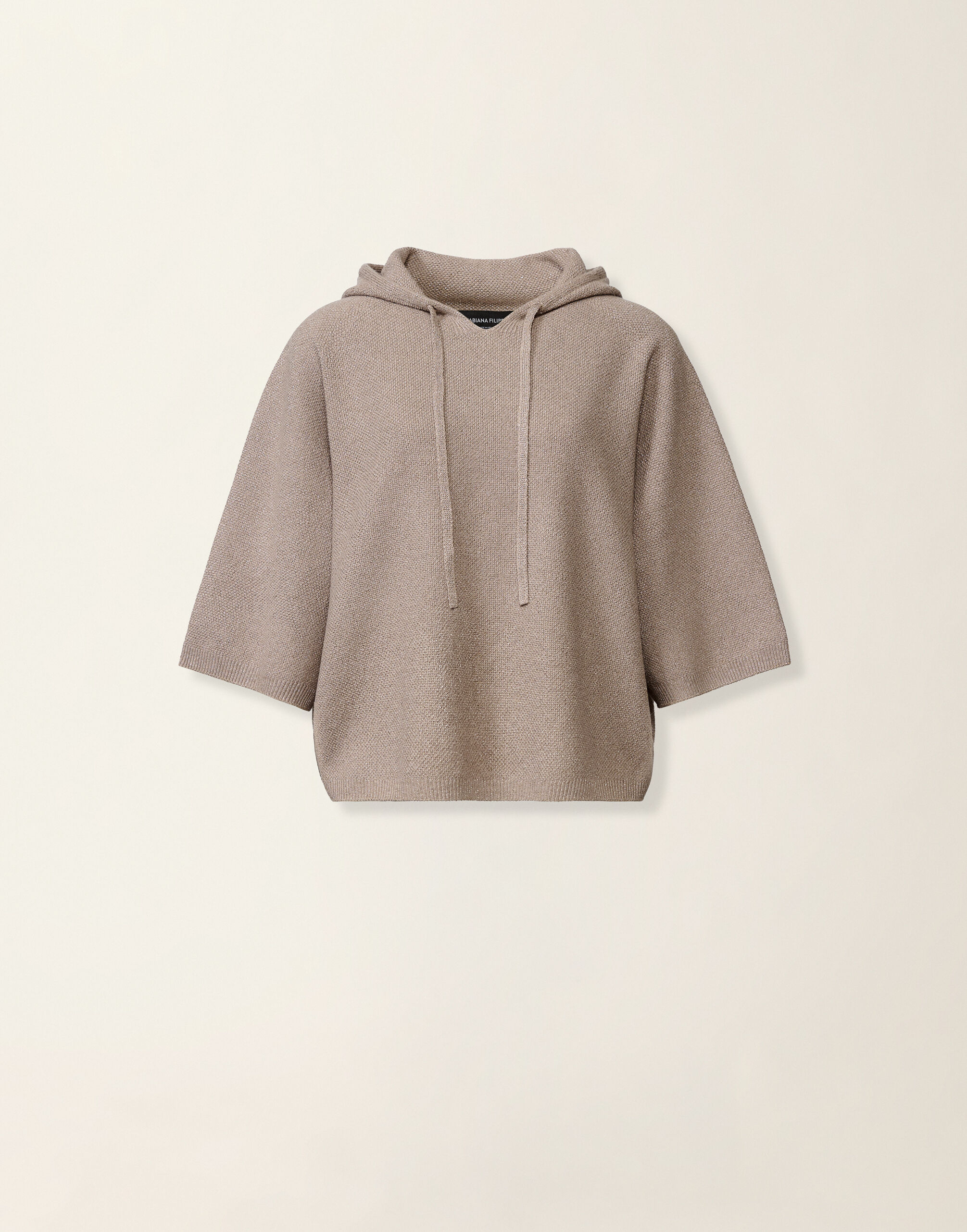 Pullover aus Platinum mit Lurex, mocha Fabiana Filippi Pullover aus Platinum mit Lurex, mocha Mocha MAD216F402M3330000