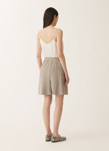 Fabiana Filippi Pleated suede shorts, clay CLAY PLD275F760D8620000