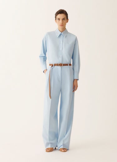 Fabiana Filippi Sky blue poplin pants SKY BLUE PAD276F367M1290000