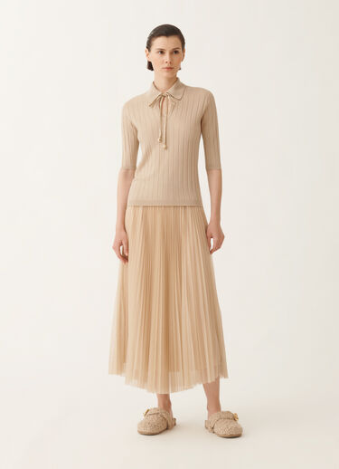 Fabiana Filippi Merino wool sweater, maple BEIGE MAD215F053N1250000