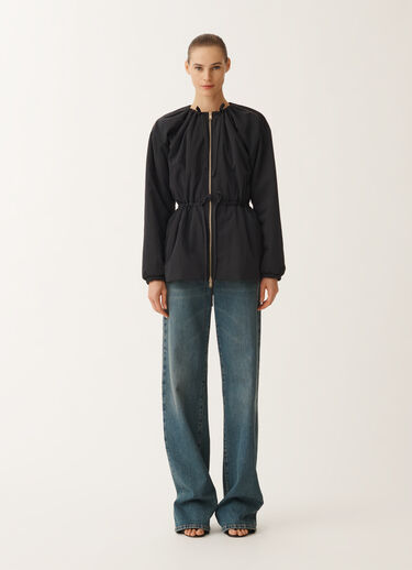 Fabiana Filippi Jacke aus Funktionsgewebe mit krauser Oberfläche, nachtblau BLAU CTD275F721L3400000