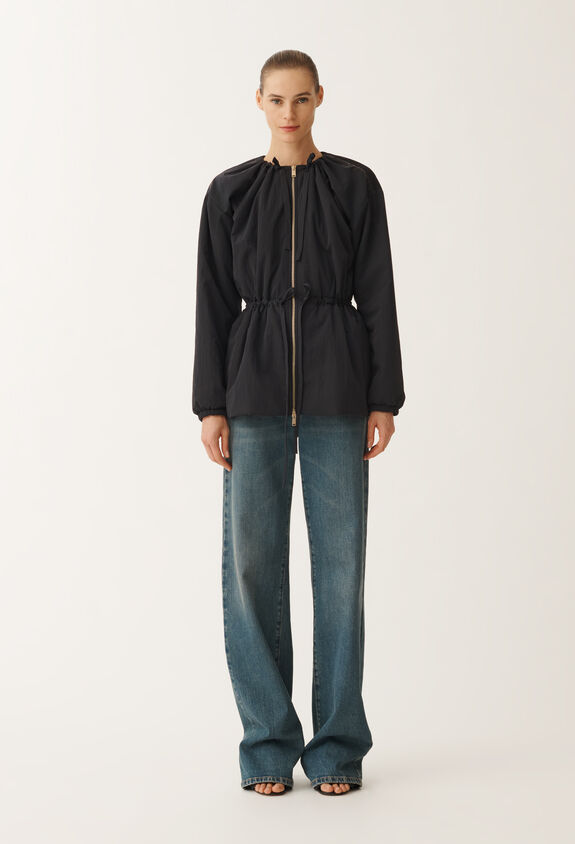Fabiana Filippi Wavy technical jacket, midnight blue BLUE CTD275F721L3400000