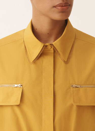 Fabiana Filippi Sahariana dress in mustard poplin MUSTARD ABD276F618L5820000