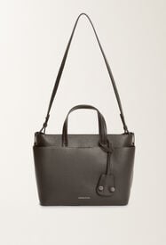 Fabiana Filippi Bolso grande de piel granulada, negro NEGRO BGD215A850L8040000