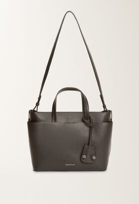 Fabiana Filippi Large grained leather handbag, black BLACK BGD215A850L8040000