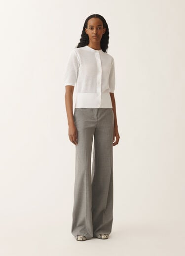 Fabiana Filippi Organic cotton cardigan, optical white WHITE MAD275F501L3340000