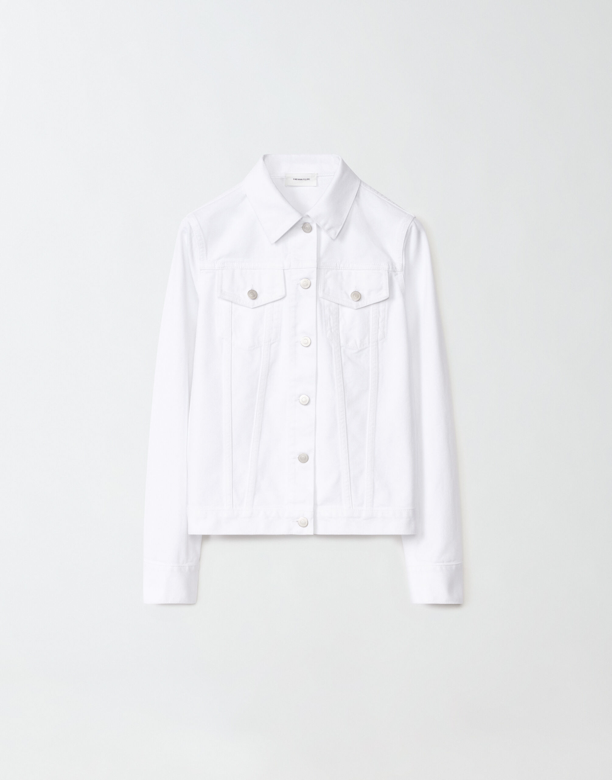 Fabiana Filippi WHITE DENIM JACKET PAD274F644H4690000