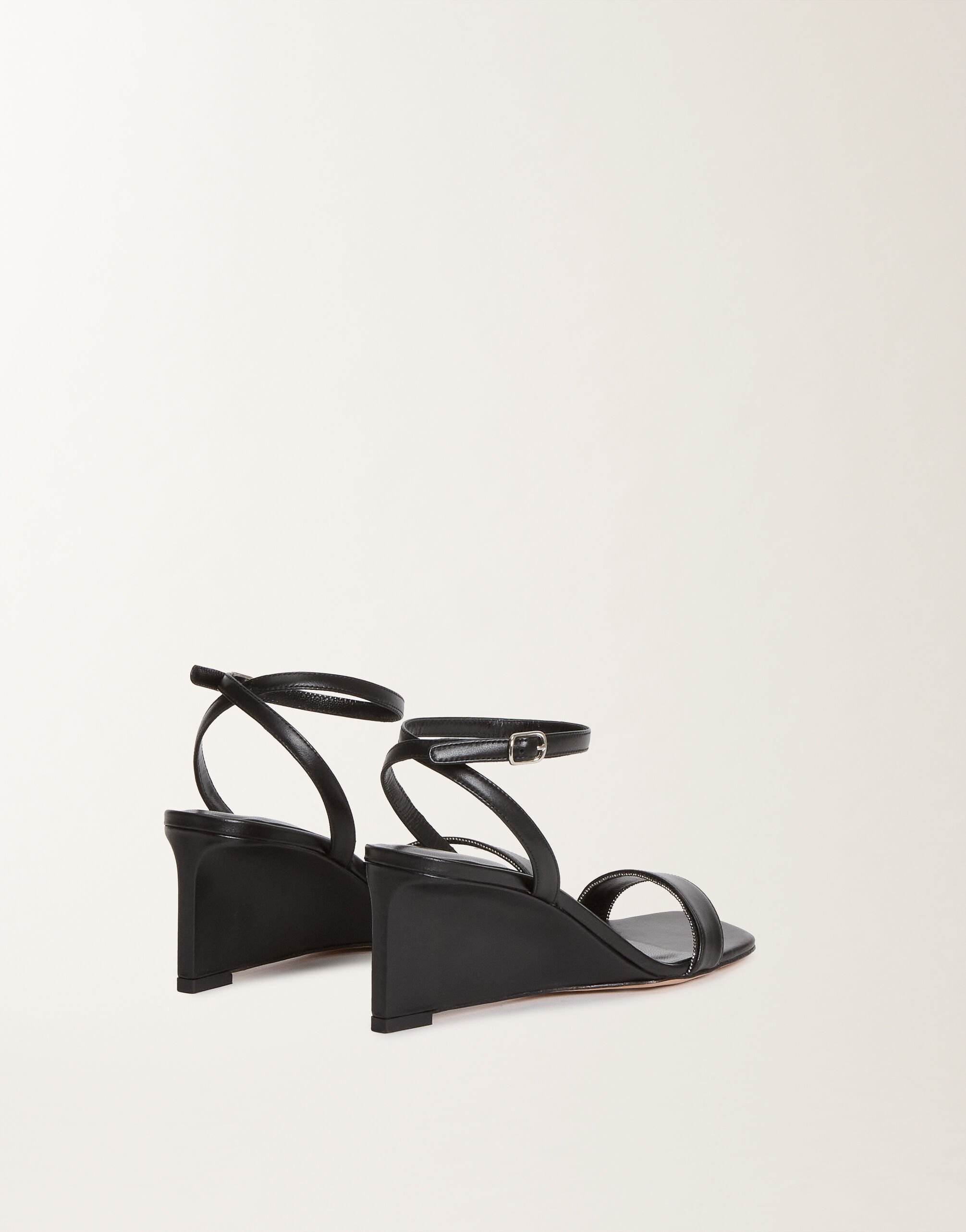 Fabiana Filippi Cuña de piel de becerro, negro NEGRO ASD275A115L4120000