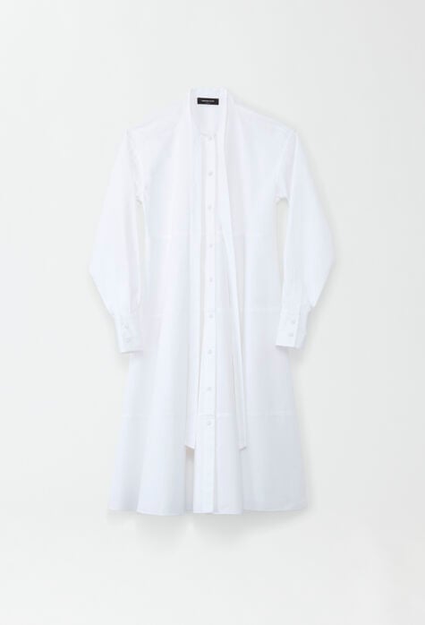 Fabiana Filippi Poplin shirt dress, optical white ABD264F125I9370000