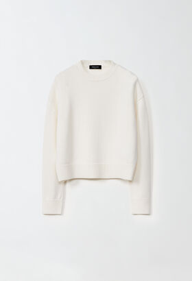 Fabiana Filippi Merino wool sweater, white GREY TPD214F403I0560000