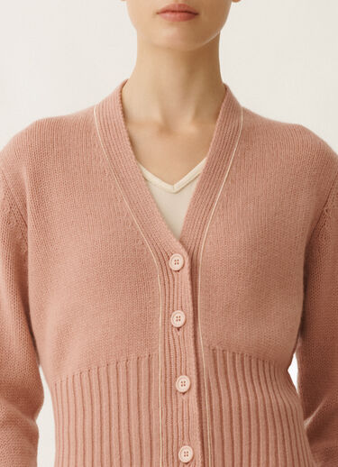 Fabiana Filippi Cardigan en gaze de cachemire, fard ROSE MAD265F038L1610000
