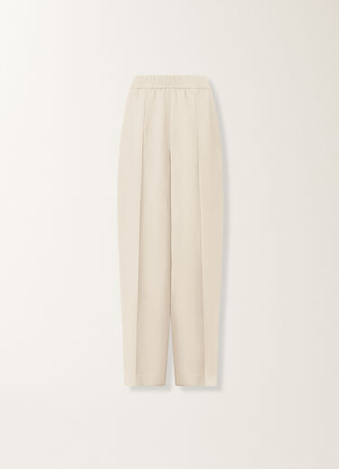 Fabiana Filippi Pantalone in fluido di lino e viscosa, burro BURRO PAD276F336M1500000