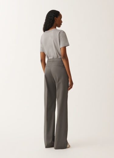 Fabiana Filippi Pantalon Deruta en gabardine de coton, plomb GRIS PAD265F320L1920000