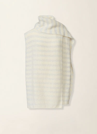Platinum and mohair vest with scarf and sequin stripes, raffia Fabiana Filippi Platinum and mohair vest with scarf and sequin stripes, raffia Raffia SAD226A913M4200000