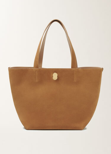 Fabiana Filippi Medium Eclissi suede and wicker tote bag Brown BGD266A809M0000000