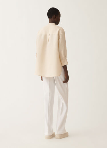 Fabiana Filippi Linen and viscose shirt, light sand SAND CADC02F351H5470000