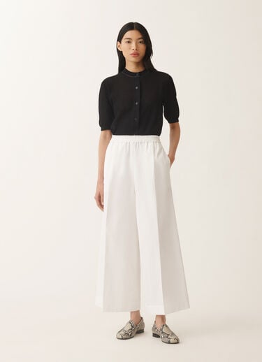 Fabiana Filippi Poplin trousers, optical white WHITE PAD275F386D6140000