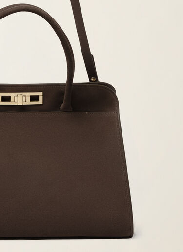 Grand sac à main en daim, ébène Fabiana Filippi Grand sac à main en daim, ébène ébène BGD216A851M5000000