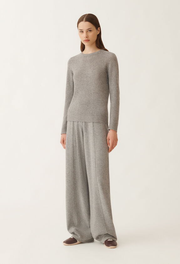 Fabiana Filippi Cashmere and silk sweater, rock grey GREY MAD215F012N9000000