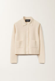 Fabiana Filippi Veste en laine et coton, vanille BLANC GCD265F220D5100000
