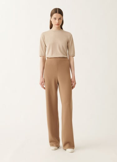 Fabiana Filippi Hose aus Merinowolle, weidenfarben Braun PAD215F335D4620000
