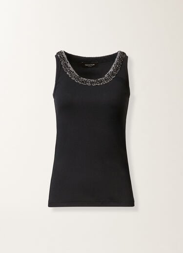 Fabiana Filippi Jersey tank top, midnight blue Blue JED266F602L9180000