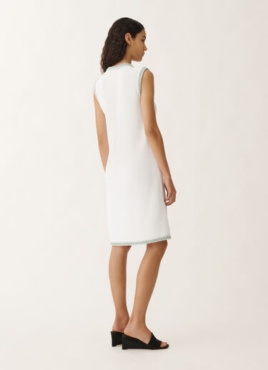Fabiana Filippi Strickkleid aus Bio-Baumwolle, optisch weiß und wassergrün WEISS/WASSERGRÜN ABD275F637L3810000
