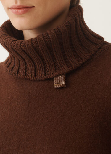 Fabiana Filippi Cape in Platin, Ebenholz Braun SAD215A802L8420000