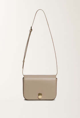 Fabiana Filippi Eclissi calfskin messenger bag, marble GREY BGD215A859L8030000
