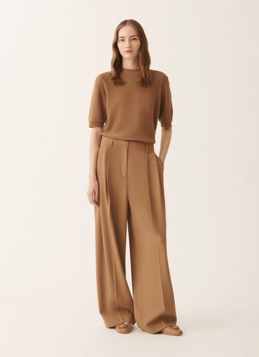 Fabiana Filippi Pantalon aus fließendem Techno-Tailoring, Korbgeflecht Korbgeflecht PAD266F367L7640000