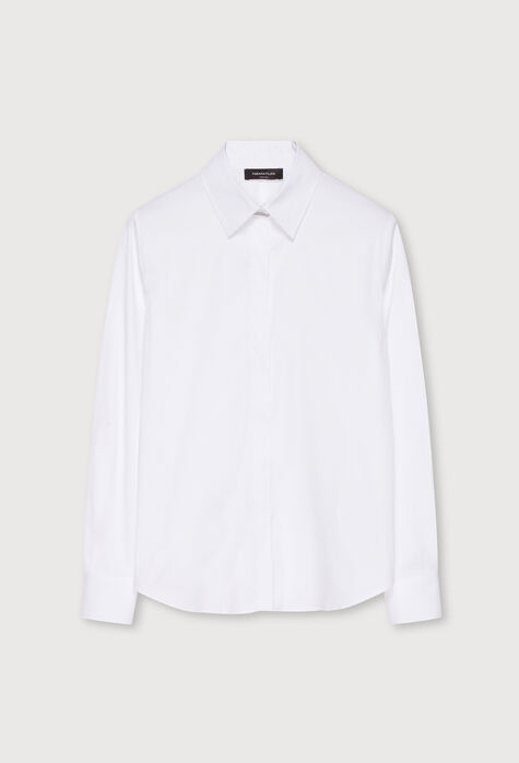 Fabiana Filippi Organic cotton poplin shirt, white CAD274F541D6140000