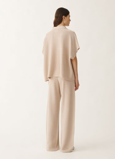 Fabiana Filippi Cotton polo with lurex, sand SAND MAD275F505L2330000