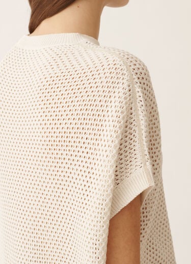 Cappa in cotone organico con viscosa brillante, burro Fabiana Filippi Cappa in cotone organico con viscosa brillante, burro BURRO MAD276F495M1330000