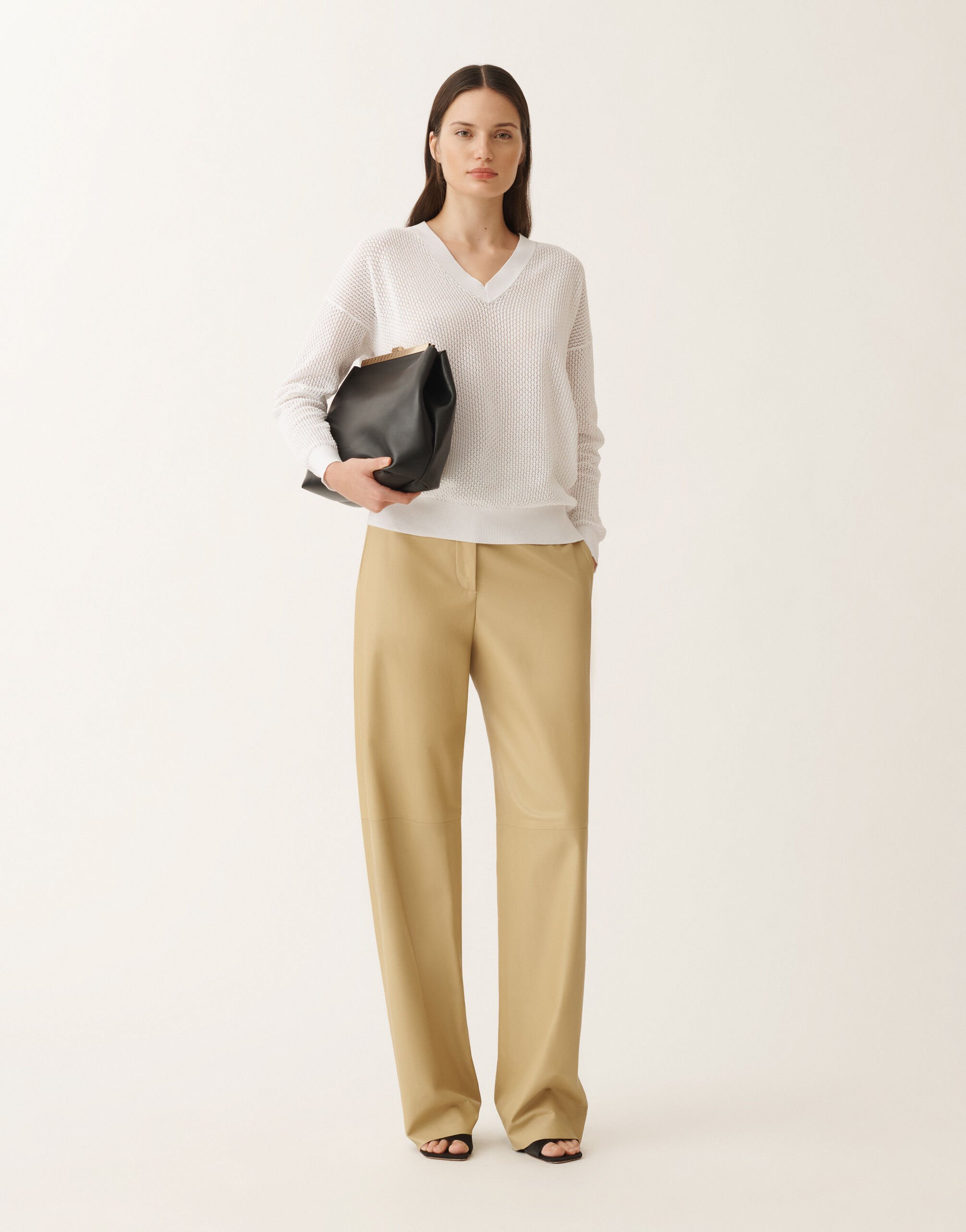 Fabiana Filippi Pullover aus Bio-Baumwolle, optisch weiß WEISS MAD275F546L3340000
