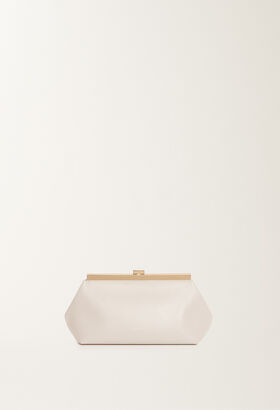 Fabiana Filippi Nappa leather clutch, butter BLACK BGD265A849L2560000