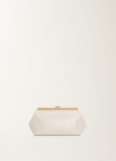 Fabiana Filippi Nappa leather clutch, butter BUTTER BGD265A849L2120000