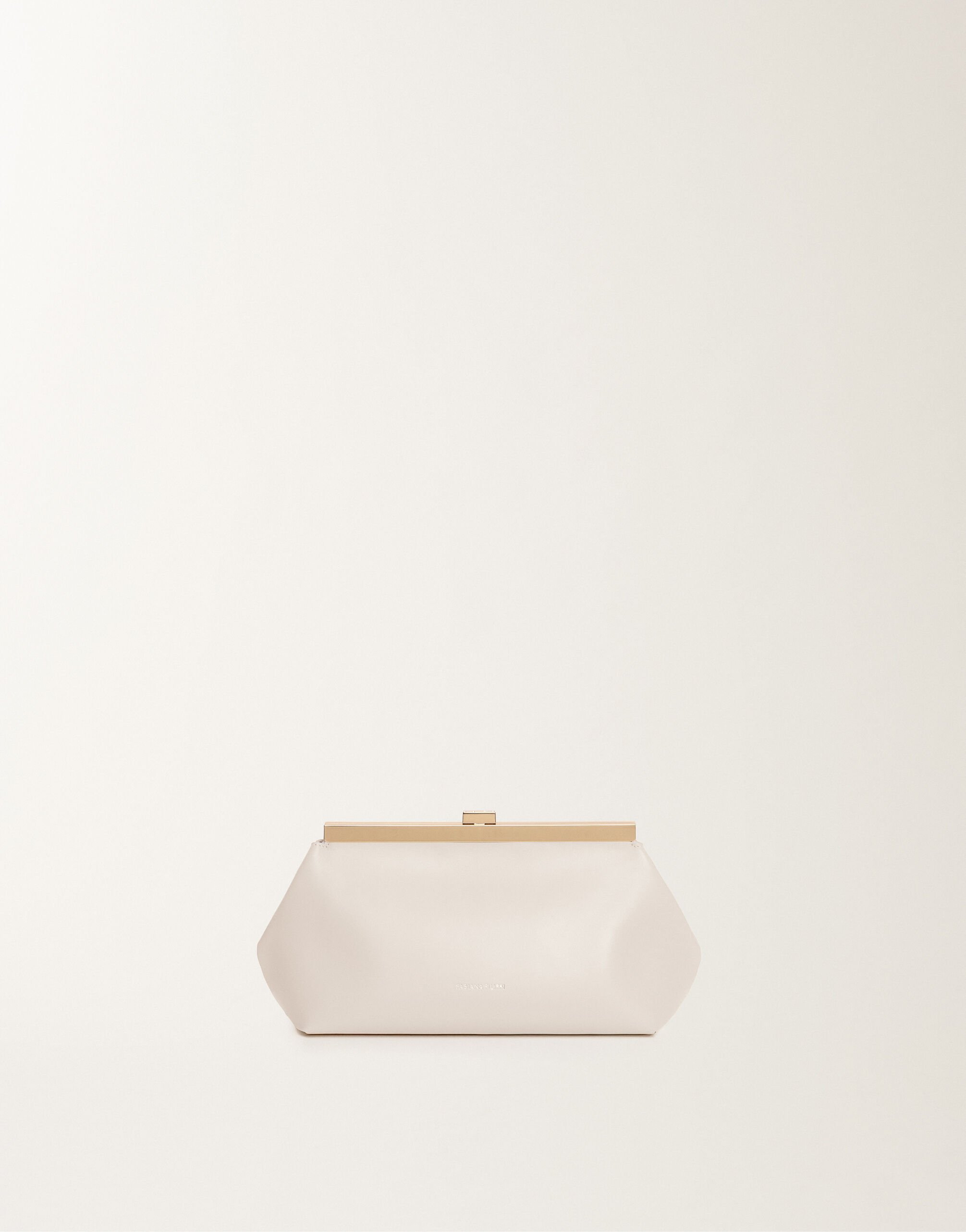 Fabiana Filippi Nappa leather clutch, butter BUTTER BGD265A849L2120000