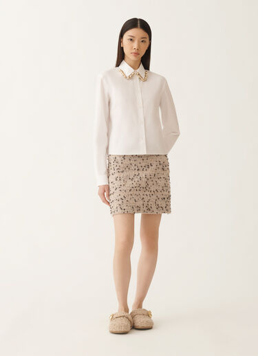 Fabiana Filippi Poplin boxy shirt, white WHITE CAD215F312D6500000