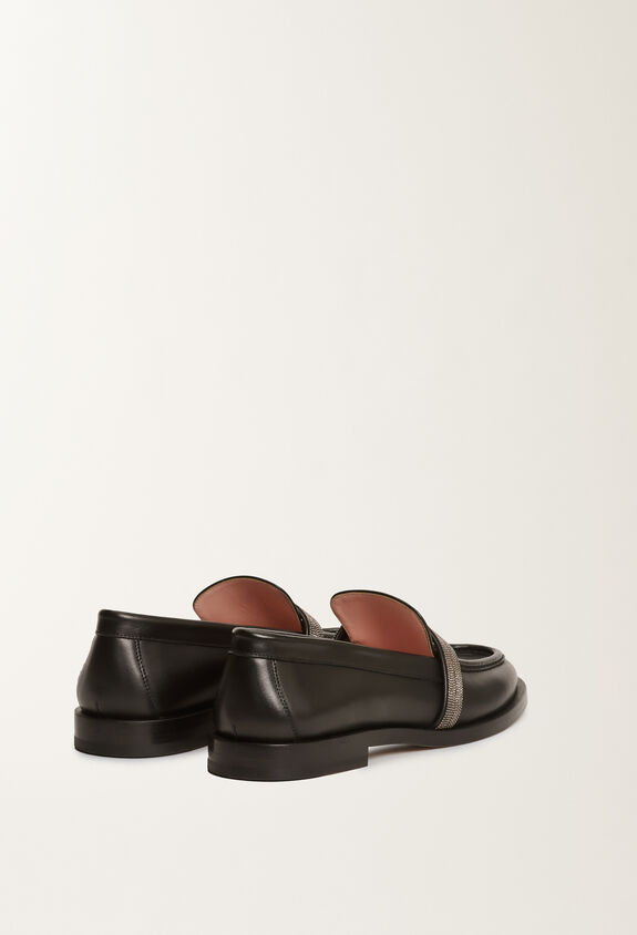 Fabiana Filippi Calfskin loafers, black BLACK ASD215A801L8230000