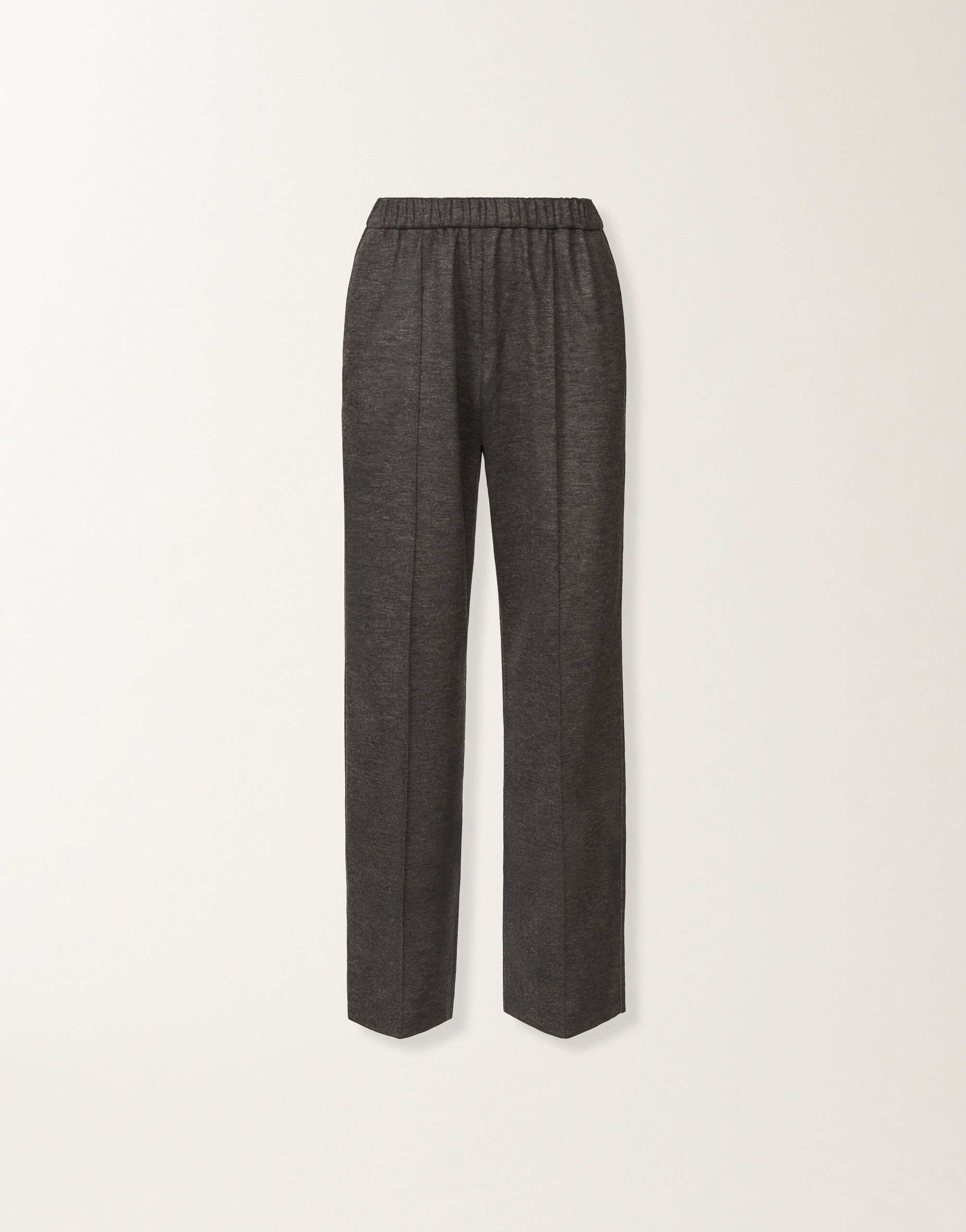 Fabiana Filippi Gubbio trousers in boiled wool jersey, slate Grey PAD225F322L6110000