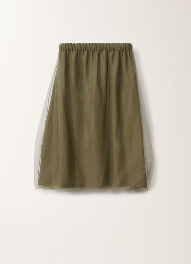 Fabiana Filippi Jupe en lin et viscose, gazon VERT GND275F848L3540000