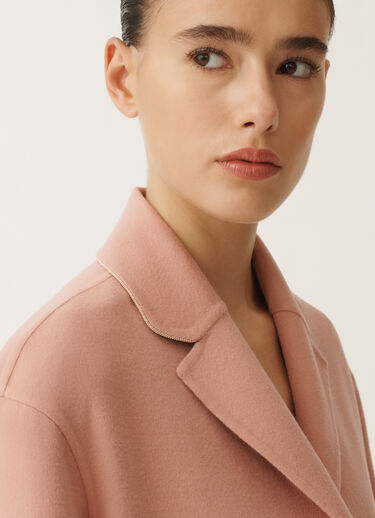 Fabiana Filippi Abrigo de lana doble, colorete ROSA CTD265F463L3020000