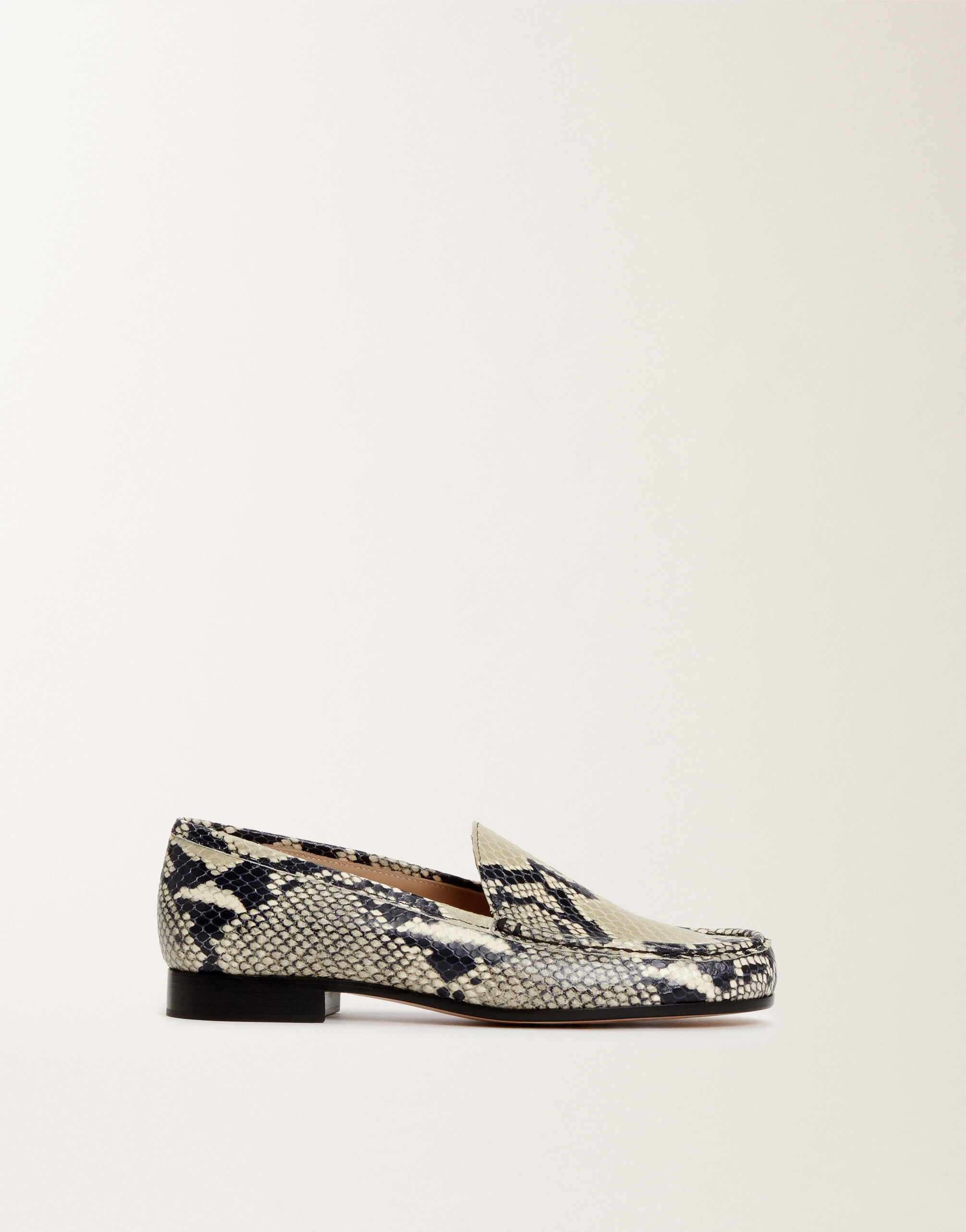 Fabiana Filippi Python-print calfskin loafers, putty WHITE ASD265A929L2520000