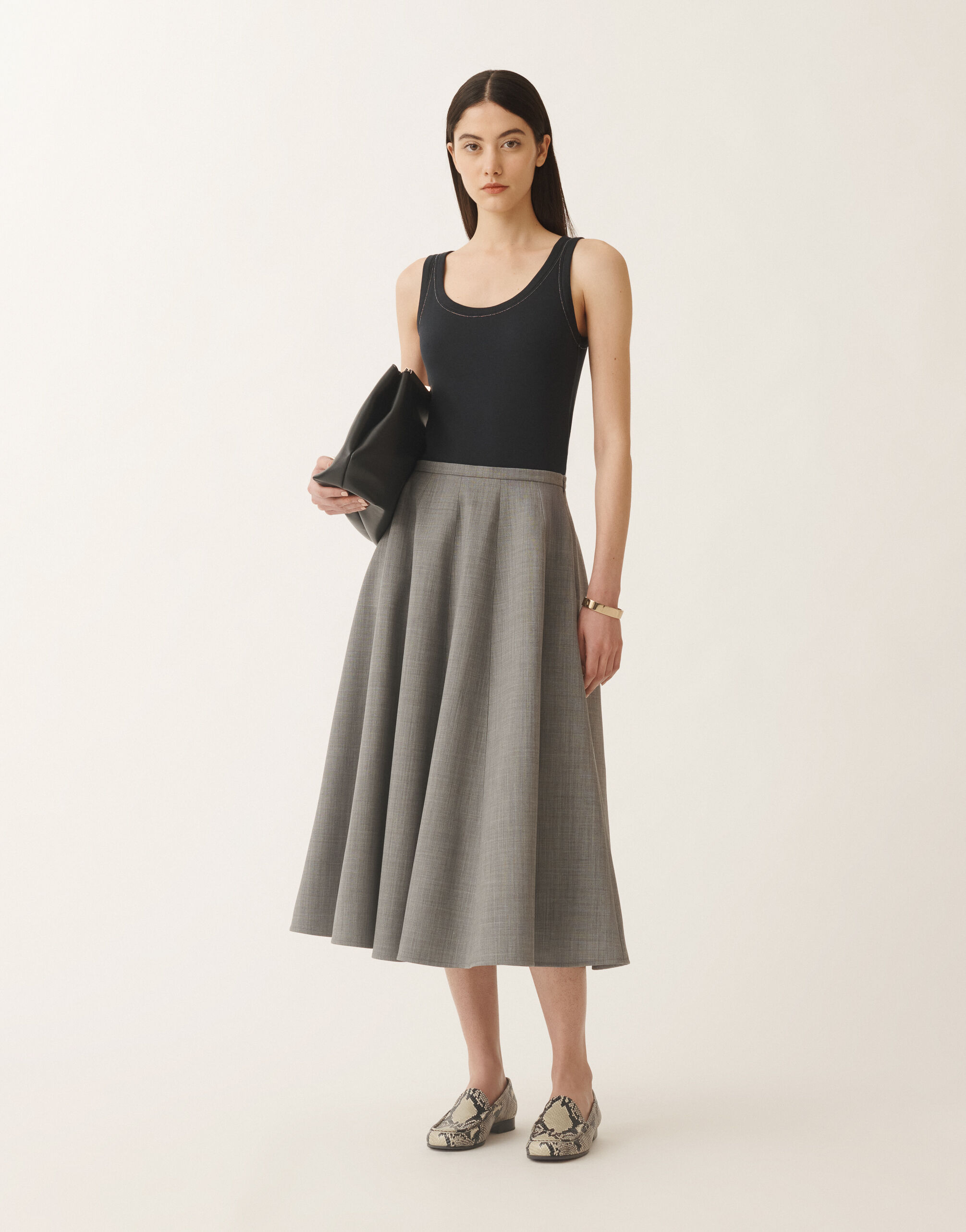 Jersey vest top, midnight blue for Women | Fabiana Filippi®