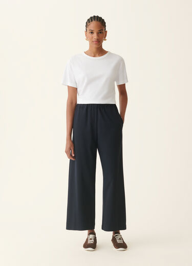 Trevi trousers in Milano stitch jersey, midnight blue Fabiana Filippi Trevi trousers in Milano stitch jersey, midnight blue Midnight blue PAD216F310M3100000