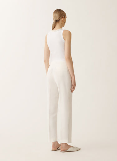 Fabiana Filippi Hose Montefalco aus Leinen und Viskose, weiß WEISS PAD275F326L3100000