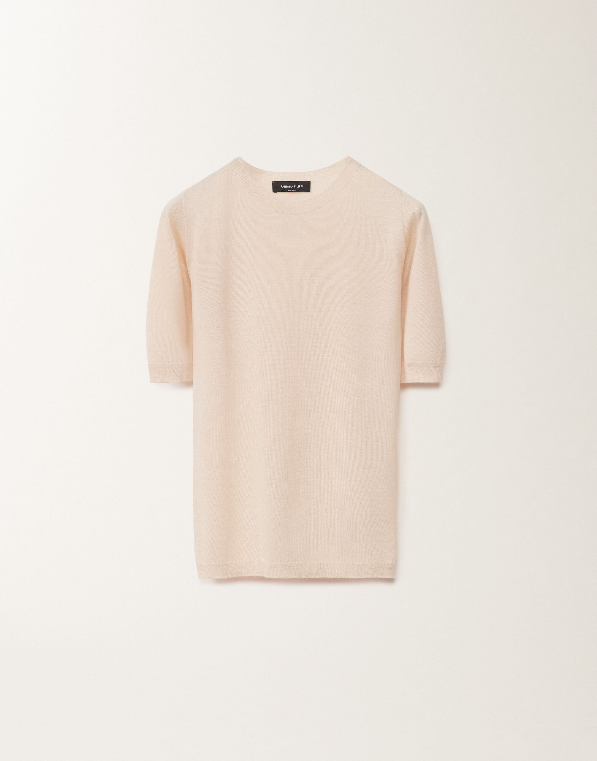 Fabiana Filippi Pullover aus Kaschmir und Seide, puderrosa ROSA MAD265F001N9070000