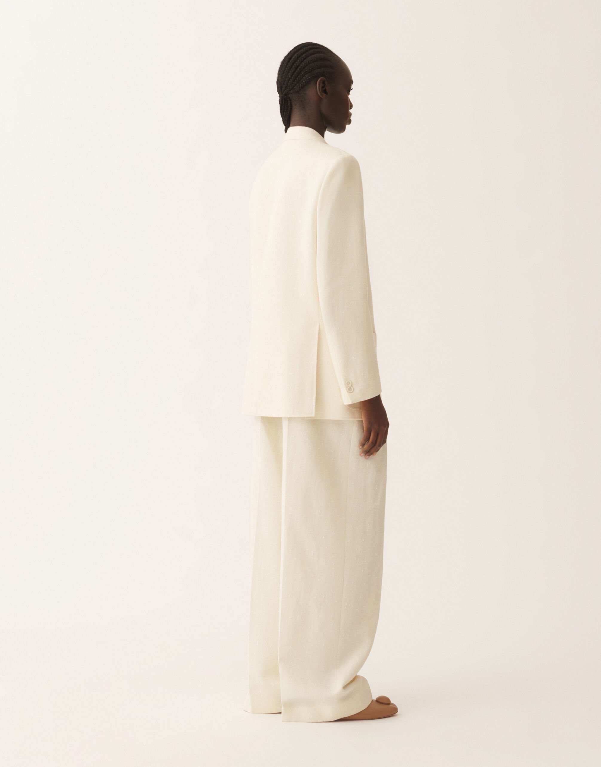 Fabiana Filippi Chaqueta cruzada en tailoring goccia fil coupé, color mantequilla Mantequilla GCD266F216L7820000